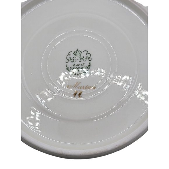 Vintage Alka Bavaria Yellow Gold Embossed Teacup, Saucer & Plate "Sylvia" - Picture 9 of 9